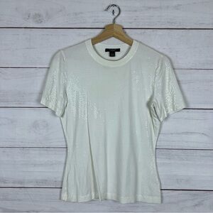 St. John Caviar Sparkle T-Shirt Small